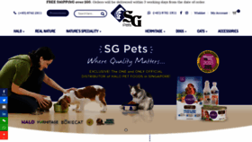 What Sgpets.com.sg website looked like in 2020 (3 years ago)
