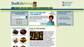 What Shelflifeadvice.com website looked like in 2020 (3 years ago)