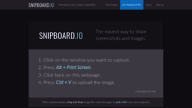 What Snipboard.io website looked like in 2020 (3 years ago)