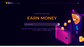 What Shrinkme.io website looked like in 2020 (5 years ago)