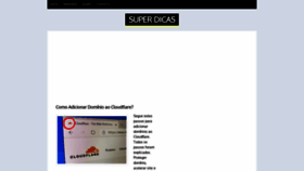 What Superdicas.net website looked like in 2020 (3 years ago)