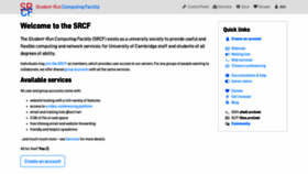 What Srcf.net website looked like in 2020 (3 years ago)