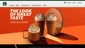 What Starbucks.ie website looked like in 2020 (3 years ago)