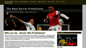 What Soccerwinpredictions.com website looked like in 2020 (3 years ago)