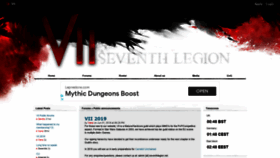 What Seventhlegion.net website looked like in 2020 (3 years ago)