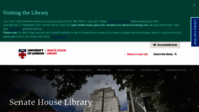 What Senatehouselibrary.ac.uk website looked like in 2020 (3 years ago)