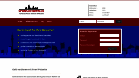 What Sponsortown.de website looked like in 2020 (3 years ago)