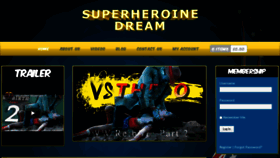 What Superheroinedream.com website looked like in 2020 (3 years ago)