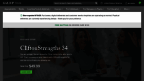What Store.gallup.com website looked like in 2020 (3 years ago)