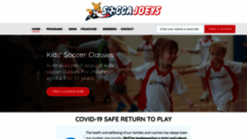 What Soccajoeys.com website looked like in 2020 (3 years ago)