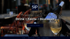 What Sipwinebarandkitchen.com website looked like in 2020 (3 years ago)