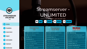 What Streamserver-unlimited.de website looked like in 2020 (3 years ago)