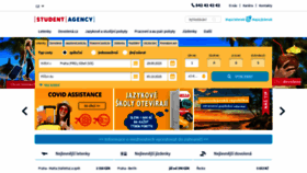 What Studentagency.cz website looked like in 2020 (3 years ago)