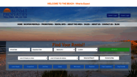 What Sunsetbeachnc.com website looked like in 2020 (3 years ago)