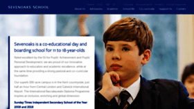 What Sevenoaksschool.org website looked like in 2020 (3 years ago)