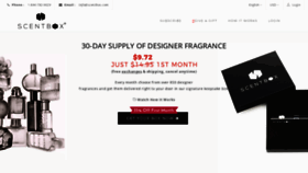 What Scentbox.com website looked like in 2020 (4 years ago)