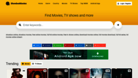 What Showboxmovies.net website looked like in 2020 (3 years ago)