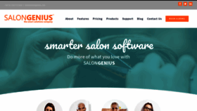 What Salongenius.com website looked like in 2020 (3 years ago)