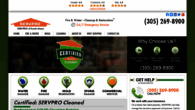 What Servprosouthmiami.com website looked like in 2020 (3 years ago)