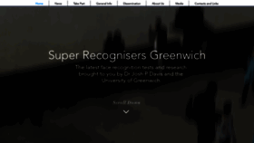 What Superrecognisers.com website looked like in 2020 (3 years ago)