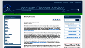 What Simplyvacuums.com website looked like in 2020 (3 years ago)