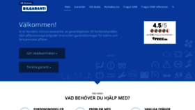 What Svenskbilgaranti.com website looked like in 2020 (3 years ago)