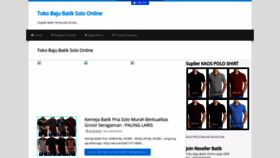 What Solo-batik.com website looked like in 2020 (3 years ago)