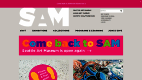 What Seattleartmuseum.org website looked like in 2020 (3 years ago)