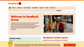 What Swedbank.com website looked like in 2020 (3 years ago)