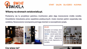 What Swiatswiatla.pl website looked like in 2020 (3 years ago)