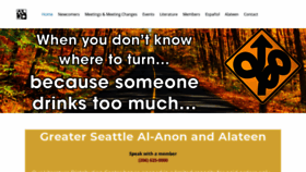 What Seattle-al-anon.org website looked like in 2020 (3 years ago)