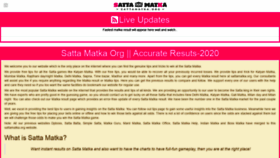 What Sattamatkahelp.com website looked like in 2020 (3 years ago)