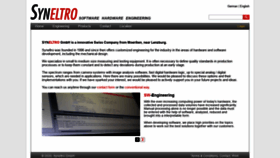 What Syneltro.ch website looked like in 2020 (3 years ago)