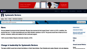 What Systematicreviewsjournal.com website looked like in 2020 (3 years ago)