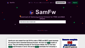 What Samfw.com website looked like in 2020 (3 years ago)