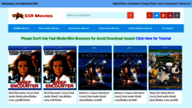 What Ssrmovies.com website looked like in 2020 (3 years ago)