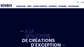 What Sevresciteceramique.fr website looked like in 2020 (3 years ago)