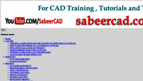 What Sabeercad.com website looked like in 2020 (3 years ago)