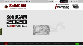 What Solidcam.com website looked like in 2020 (3 years ago)