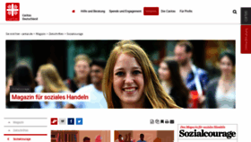 What Sozialcourage.de website looked like in 2020 (3 years ago)