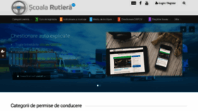 What Scoalarutiera.ro website looked like in 2020 (3 years ago)