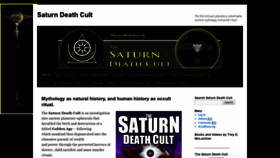 What Saturndeathcult.com website looked like in 2020 (3 years ago)