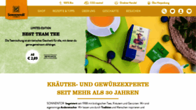 What Sonnentor.de website looked like in 2020 (3 years ago)