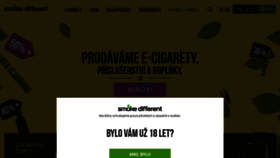 What Smokedifferent.cz website looked like in 2020 (3 years ago)