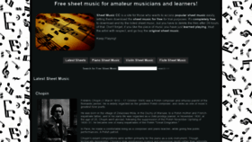 What Sheetmusic.cc website looked like in 2020 (3 years ago)