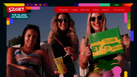 What Szigetfestival.cz website looked like in 2020 (3 years ago)