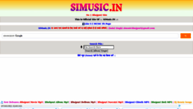 What Simusic.in website looked like in 2020 (3 years ago)