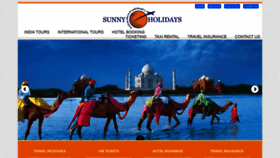What Sunnyholidays.co.in website looked like in 2020 (3 years ago)