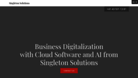 What Singleton.ch website looked like in 2020 (5 years ago)