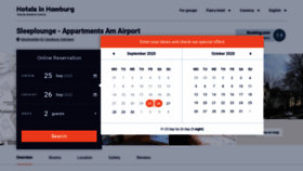 What Sleeplounge-appartments-am-airport.hotelsinhamburg.net website looked like in 2020 (3 years ago)